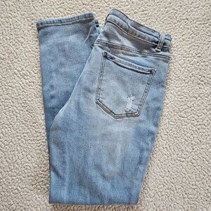 Wax Jean Womens Distressed Light Wash Skinny Jean Size 9/29